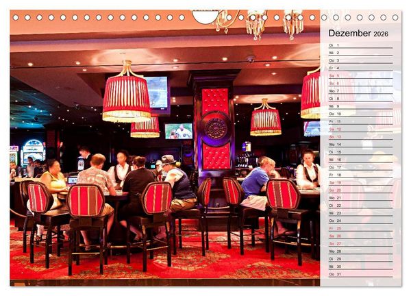 Produktbild: Las Vegas - Die bunte Welt der Casinos (Wandkalender 2026 DIN A4 quer), CALVENDO Monatskalender