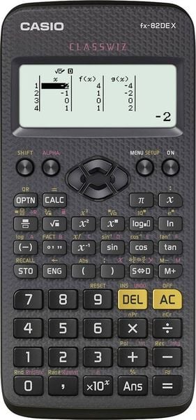 Casio FX-82DEX Schulrechner Schwarz Display (Stellen): 12 batteriebetrieben (B x H x T) 77 x 14 x 166 mm