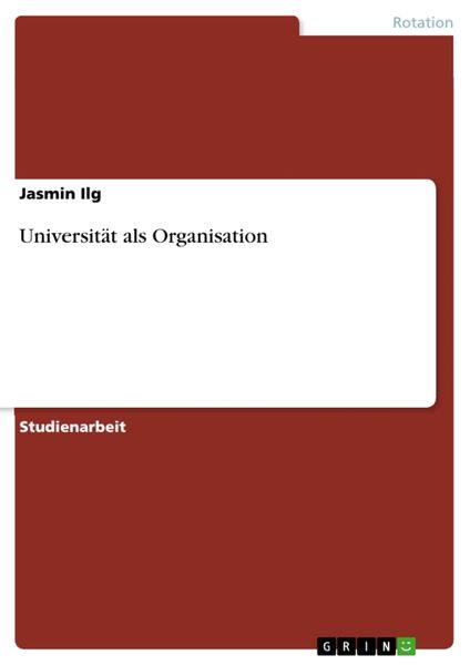Produktbild: Universit&auml;t als Organisation