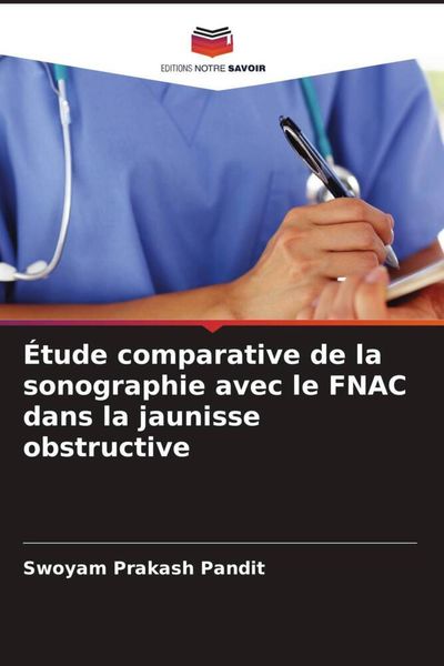 Produktbild: &Eacute;tude comparative de la sonographie avec le FNAC dans la jaunisse obstructive