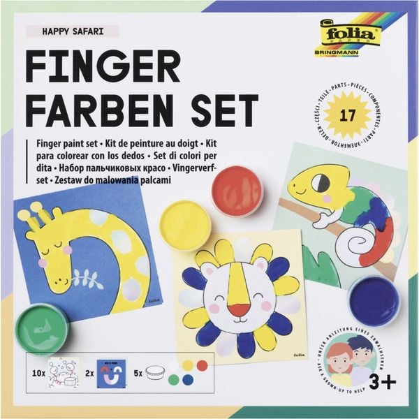 Produktbild: Folia Fingerfarben Happy Safari