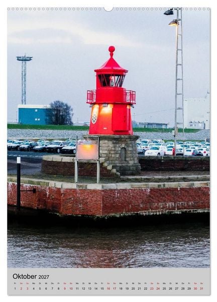 Produktbild: Leuchtt&uuml;rme an der Nordsee (hochwertiger Premium Wandkalender 2027 DIN A2 hoch), Kunstdruck in Hochglanz