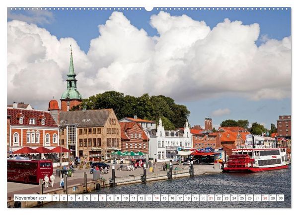Produktbild: Deutschlands sch&ouml;nste Altst&auml;dte - Schleswig-Holstein (Wandkalender 2027 DIN A2 quer), CALVENDO Monatskalender