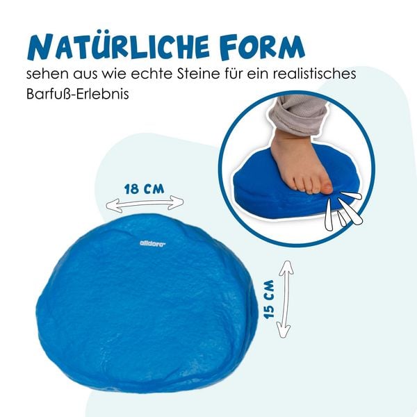Produktbild: alldoro - Soft-Balanciersteine f&uuml;r Kinder, 8er Set