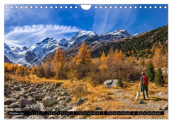 Produktbild: Die sch&ouml;nsten Ansichten der Schweiz (Wandkalender 2026 DIN A4 quer), CALVENDO Monatskalender