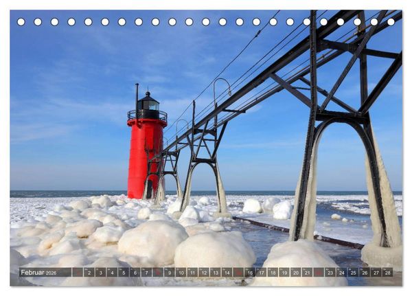Produktbild: Great Lakes - Die gro&szlig;en Seen (Tischkalender 2026 DIN A5 quer), CALVENDO Monatskalender