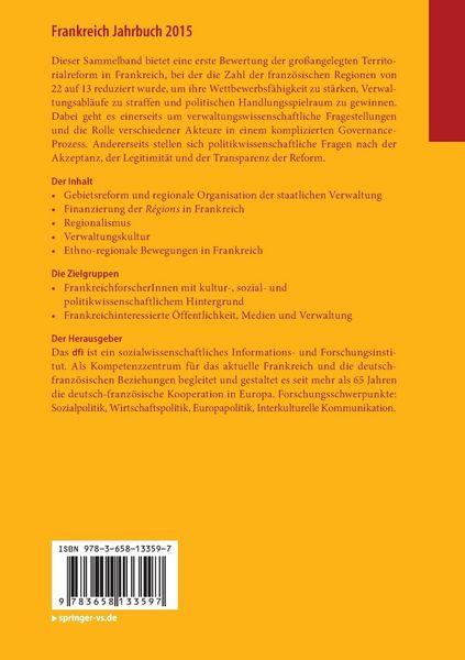 Produktbild: Frankreich Jahrbuch 2015