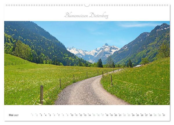 Produktbild: Wanderlust Oberstdorf (hochwertiger Premium Wandkalender 2027 DIN A2 quer), Kunstdruck in Hochglanz