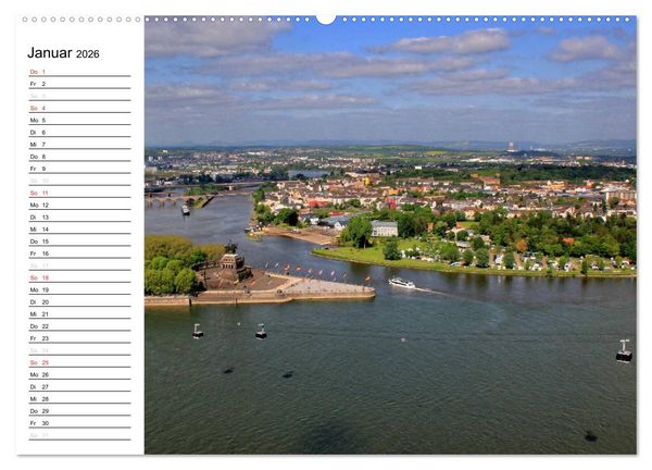 Produktbild: Der wundersch&ouml;nen Mosel entlang &ndash; Von Koblenz bis Trier (hochwertiger Premium Wandkalender 2026 DIN A2 quer), Kunstdruck in Hochglanz