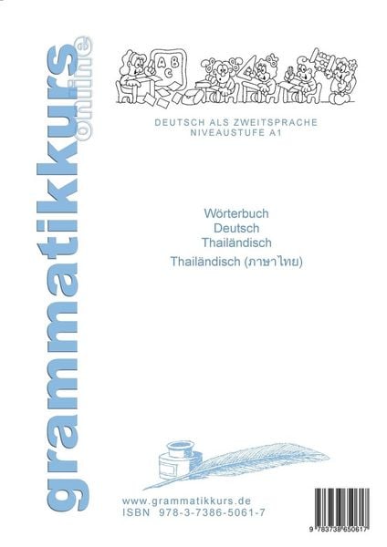 Produktbild: W&ouml;rterbuch Deutsch - Thail&auml;ndisch - Englisch Niveau A1