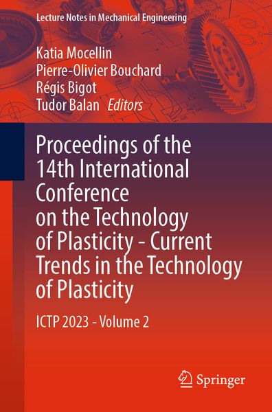 Produktbild: Proceedings of the 14th International Conference on the Technology of Plasticity - Current Trends in the Technology of Plasticity