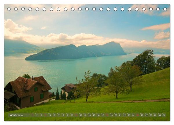 Produktbild: Der Zauber der Schweizer Berge (Tischkalender 2026 DIN A5 quer), CALVENDO Monatskalender