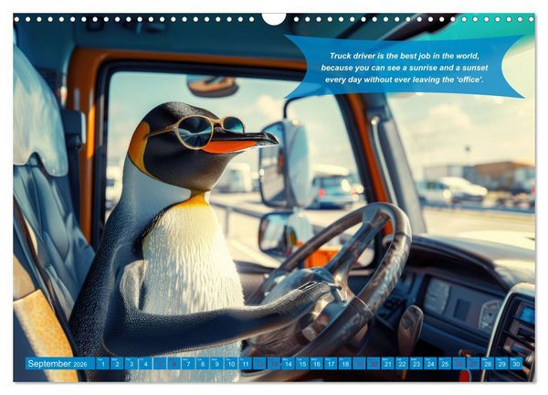 Produktbild: Funny charming animals as truck drivers (Wall Calendar 2026 DIN A3 landscape), CALVENDO 12 Month Wall Calendar