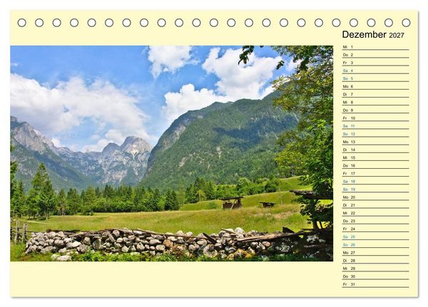 Produktbild: Slowenien - Impressionen eines Naturjuwels (Tischkalender 2027 DIN A5 quer), CALVENDO Monatskalender