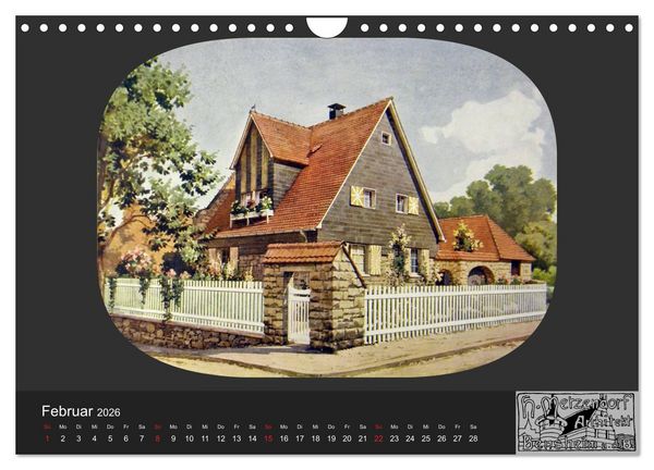 Produktbild: Lebensr&auml;ume um 1900 (Wandkalender 2026 DIN A4 quer), CALVENDO Monatskalender
