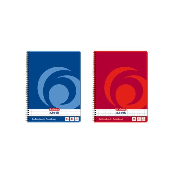 Produktbild: Herlitz Spiralblock A5 kariert 80 Blatt
