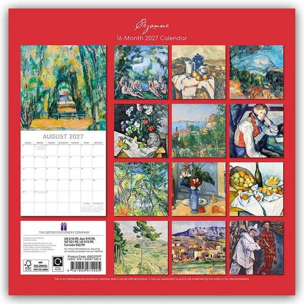 Produktbild: C&eacute;zanne 2027 &ndash; Paul C&eacute;zanne &ndash; 16-Monatskalender