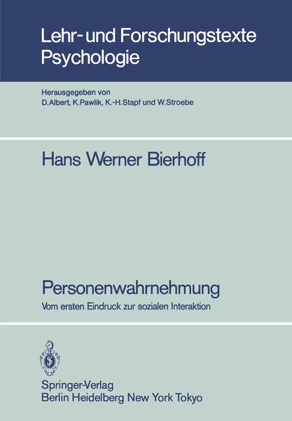 Produktbild: Personenwahrnehmung