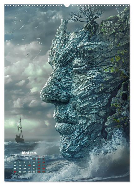 Produktbild: Surrealismus (hochwertiger Premium Wandkalender 2026 DIN A2 hoch), Kunstdruck in Hochglanz