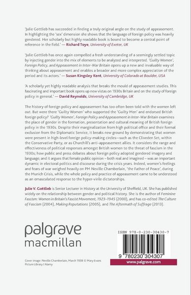 Produktbild: &lsquo;Guilty Women&rsquo;, Foreign Policy, and Appeasement in Inter-War Britain