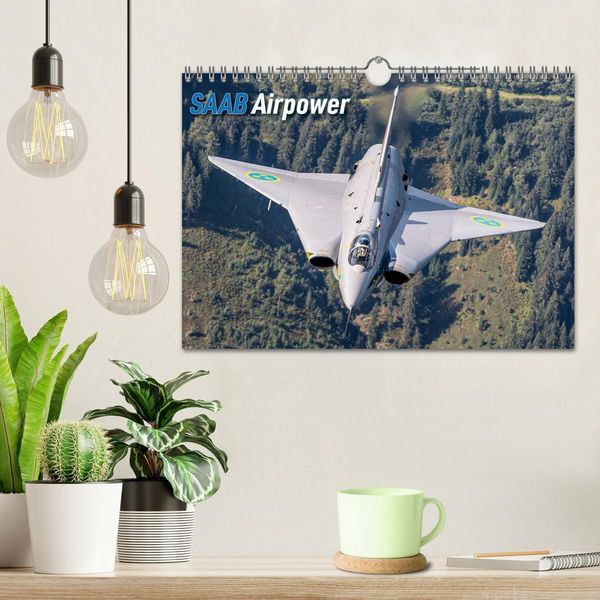 Produktbild: Saab Airpower (Wandkalender 2026 DIN A4 quer), CALVENDO Monatskalender