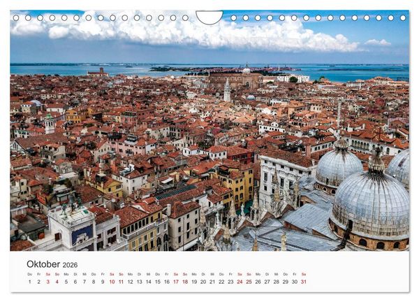 Produktbild: Die sch&ouml;nsten Orte in Italien. (Wandkalender 2026 DIN A4 quer), CALVENDO Monatskalender
