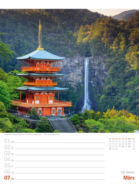 Produktbild: Japan Wochenplaner Kalender 2027 | Das Land der aufgehenden Sonne