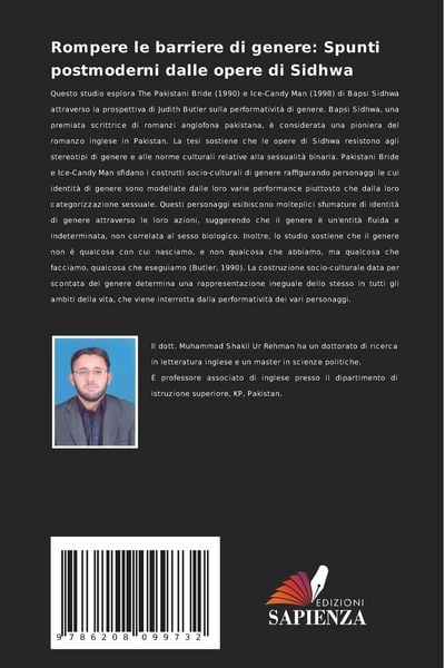 Produktbild: Rompere le barriere di genere: Spunti postmoderni dalle opere di Sidhwa