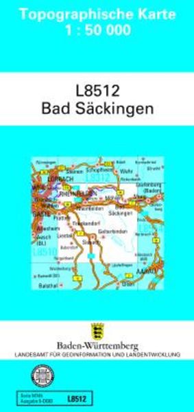Bad Säckingen 1 : 50 000, Sonstige von , Landesamt für Geoinformation und Landentwicklung Baden-Württemberg (LGL), 9783863983543