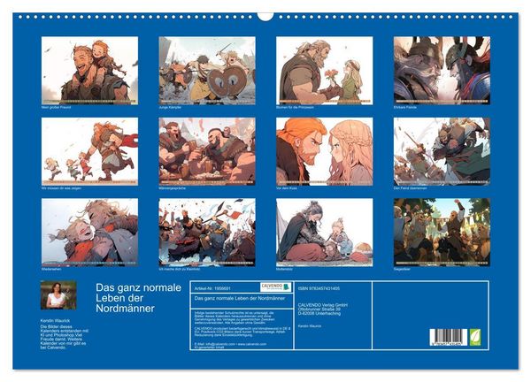 Produktbild: Das ganz normale Leben der Nordm&auml;nner (Wandkalender 2026 DIN A2 quer), CALVENDO Monatskalender