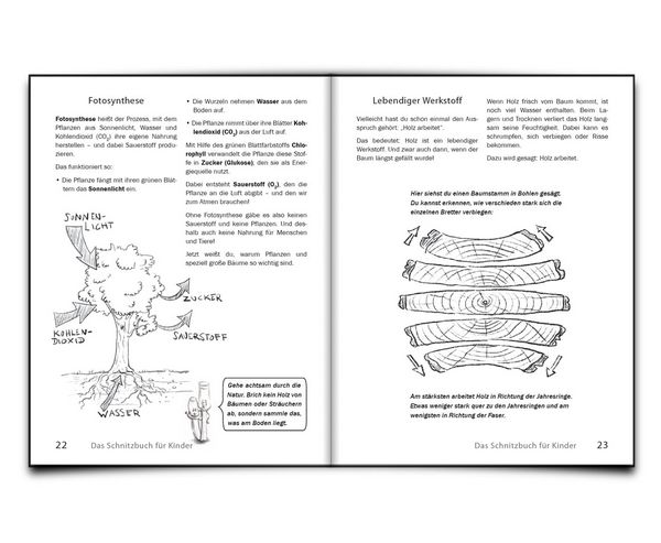 Produktbild: Das Schnitzbuch f&uuml;r Kinder &ndash; Mit Holzbildhauerei