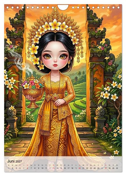 Produktbild: Fabulous Dolls &ndash; Perlen Asiens (Wandkalender 2027 DIN A4 hoch), CALVENDO Monatskalender