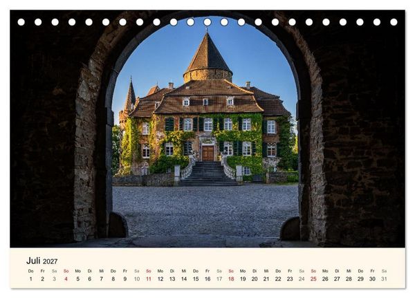 Produktbild: Schl&ouml;sser und Burgen in NRW (Tischkalender 2027 DIN A5 quer), CALVENDO Monatskalender
