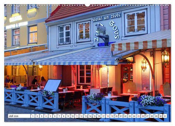 Produktbild: Glanzlichter Rigas - Lettlands prachtvolle Hauptstadt (hochwertiger Premium Wandkalender 2026 DIN A2 quer), Kunstdruck in Hochglanz