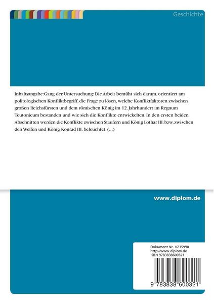 Produktbild: F&uuml;rstenopposition gegen die Reichsgewalt im 12. Jahrhundert