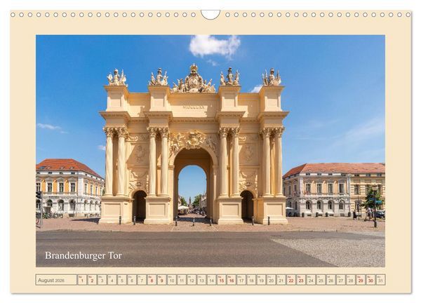 Produktbild: Potsdam - Schl&ouml;sser, Parks und der Alte Fritz (Wandkalender 2026 DIN A3 quer), CALVENDO Monatskalender
