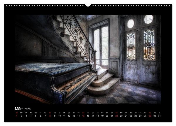 Produktbild: Lost Places - vergessene orte vergessener glanz (Wandkalender 2026 DIN A2 quer), CALVENDO Monatskalender