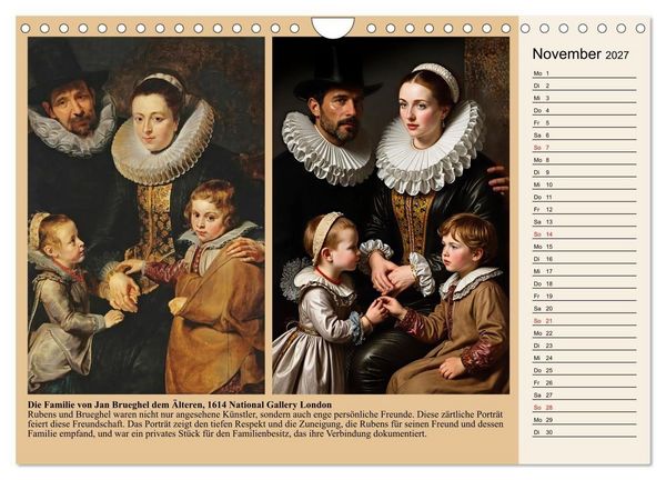 Produktbild: Rubens im neuen Licht (Wandkalender 2027 DIN A4 quer), CALVENDO Monatskalender