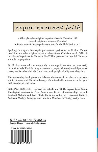 Produktbild: Experience and Faith