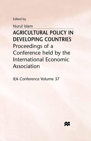 Produktbild: Agricultural Policy in Developing Countries