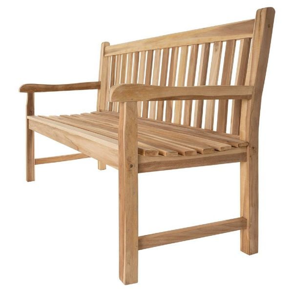 Produktbild: 3er Sitzbank Gartenbank Landhausstil Teak Holz