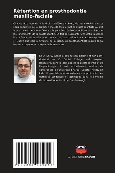 Produktbild: R&eacute;tention en prosthodontie maxillo-faciale