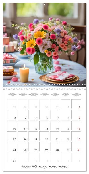 Produktbild: Birthday feelings - Your year full of AI birthdays (Wall Calendar 2026 12 &times; 12 Inch) CALVENDO 12 Month Wall Calendar
