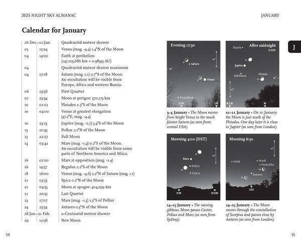 Produktbild: Night Sky Almanac 2025 Hb