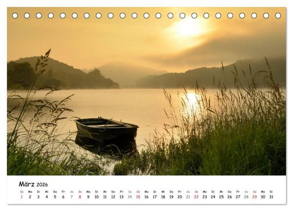 Produktbild: Morgendliche Stimmungen in Nordhessen (Tischkalender 2026 DIN A5 quer), CALVENDO Monatskalender