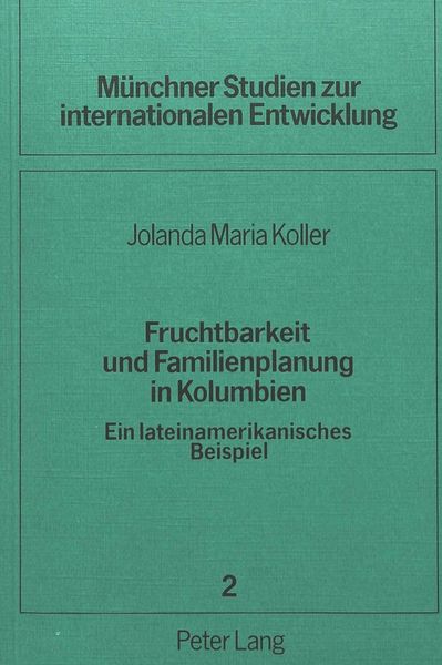 Produktbild: Fruchtbarkeit und Familienplanung in Kolumbien