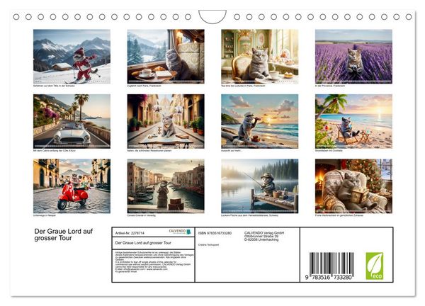 Produktbild: Der Graue Lord auf grosser Tour (Wandkalender 2026 DIN A4 quer), CALVENDO Monatskalender