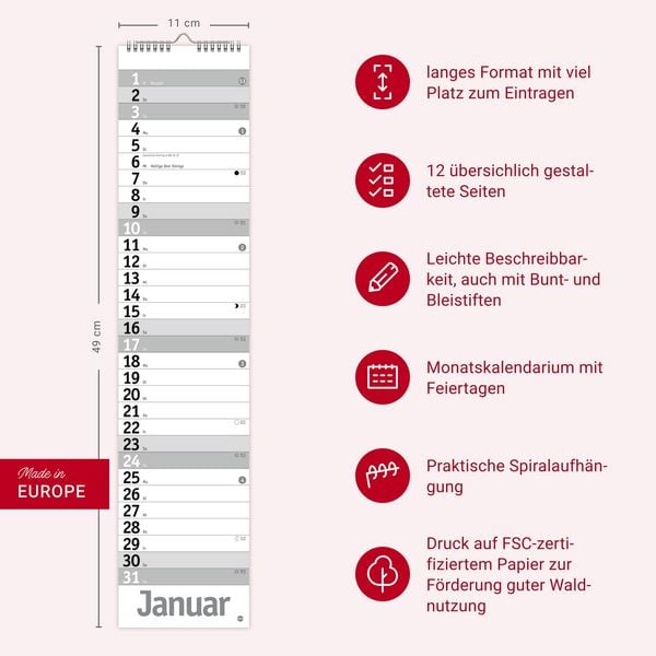 Produktbild: Langplaner, silber 2027