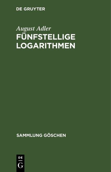 Produktbild: F&uuml;nfstellige Logarithmen