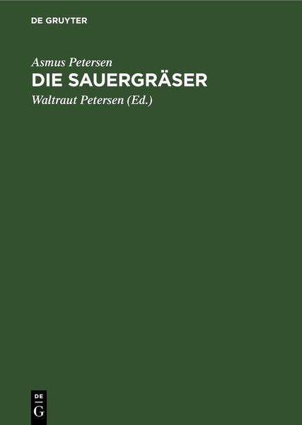 Produktbild: Die Sauergr&auml;ser